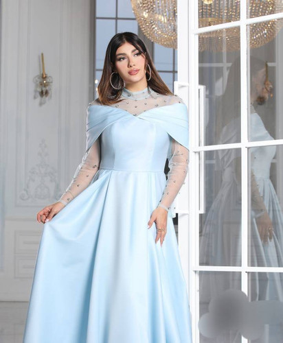 ماکسی مجلسی زنانه ساتن آمریکایی (دلوین)
