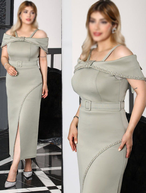 پیراهن مجلسی جنس ساندویچی مدل(سانلی)